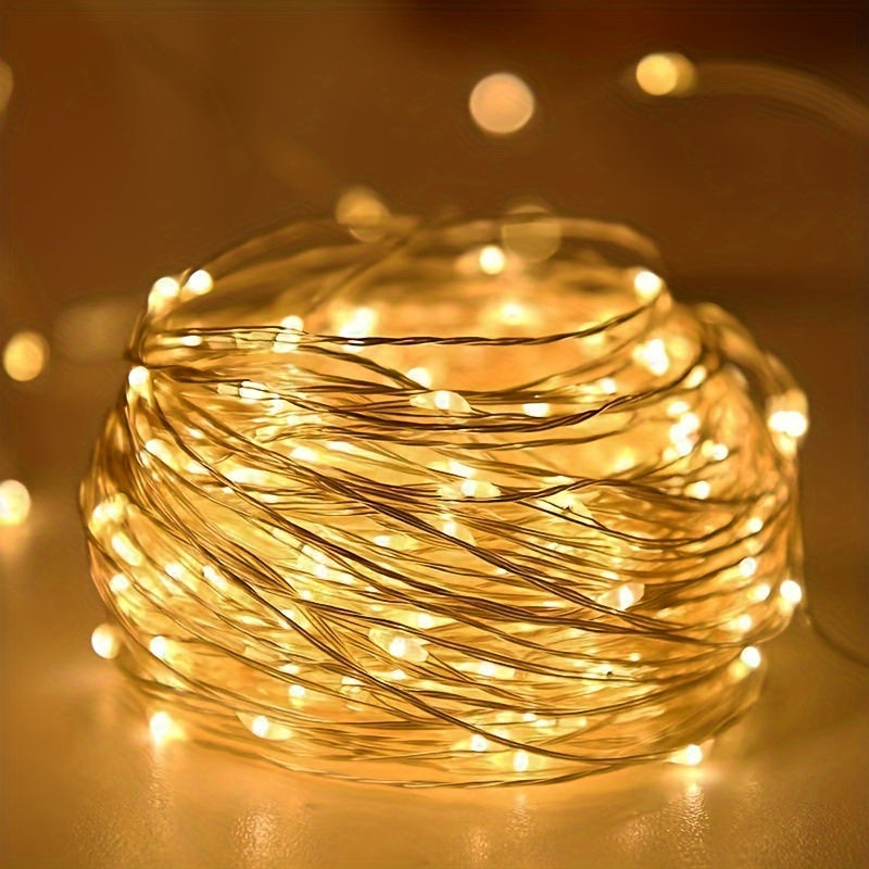 1pc String Lights for Bedroom, Party, Wedding, Christmas Halloween Decoration, 50/100LED Beauty Fashion