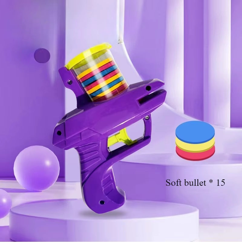 Funny Cat Toys Creative Turnip Gun with 15Pcs Reusable Foam Disc Pet Hunting Interactive Toy Dog Cat Pet Supplies