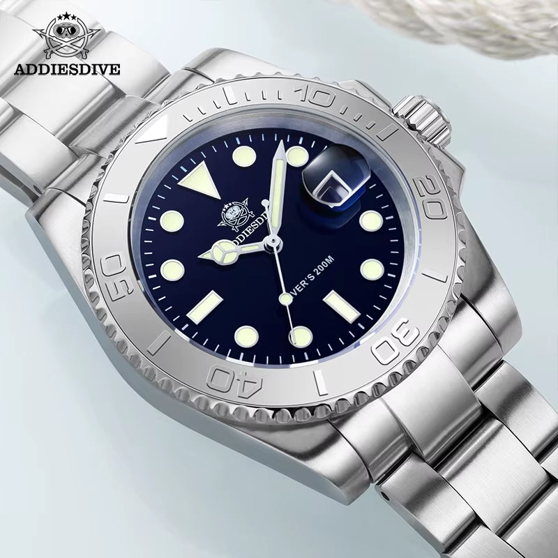 Luxurious Men'S Analog Quartz Watch BGW9 Luminous 20 Bar Waterproof Men'S Diving Stainless Steel Men Watches H3