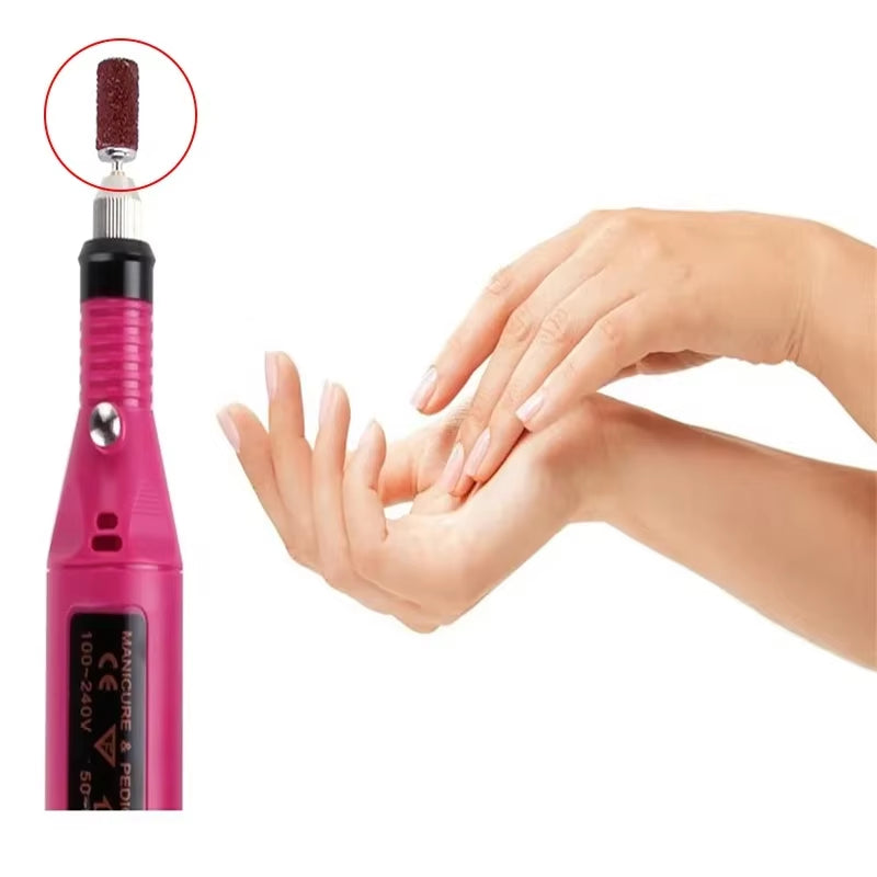 100/50Pc Sanding Cap Bands for Electric Manicure Machine 180/120/80 Grit Nail Drill Grinding Bit Files Pedicure Tool