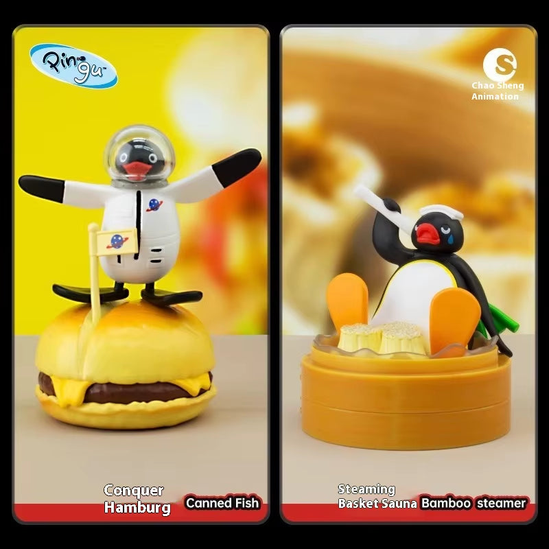 Anime Pingu Gashapon Blind Box Cute Surprise Mystery Boxes Figures Model Toys Cartoon Kawaii Desktop Decor Accessories Kid Gift