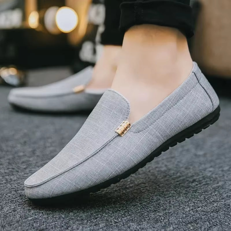 Shoes Men Casual Comfort Men Shoes Denim Male Shoes Adult Footwear 2024 New Loafers Canvas Sneakers Driving