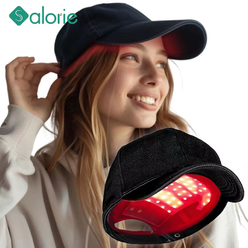 LED Red Light Therapy Hat for Hair Growth 48 Bead Lights anti Hair Loss LED Machine 650Nm 470Nm 850Nm Light Device Helmet Cap