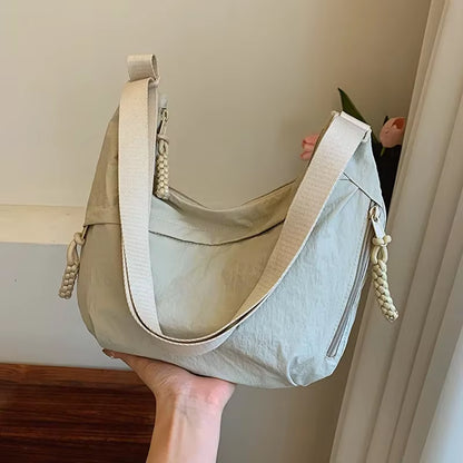Fashionable and Minimalist Korean Version Dumpling Bag, Popular This Year, New High-Quality Shoulder Bag, Large Capacity Tote Cr