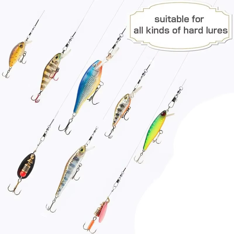 100Pcs/Set Fishing Connector Swivels Interlock Pin Pin Bearing Rolling Swivel Snap Swivel for Fishhook Carp Lure Accessories
