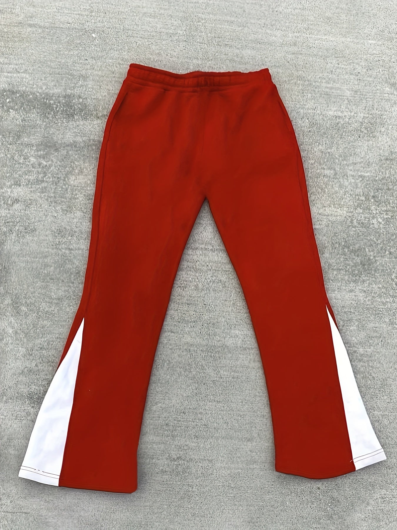 Men's casual solid color jogging pants, Men's drawstring pants with sport and casual pockets