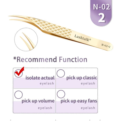 Eyelash Extension Tweezers Makeup Tools from Nagaraku Stainless Steel Non-Magnetic Volume Fakelashes Supplies Accurate