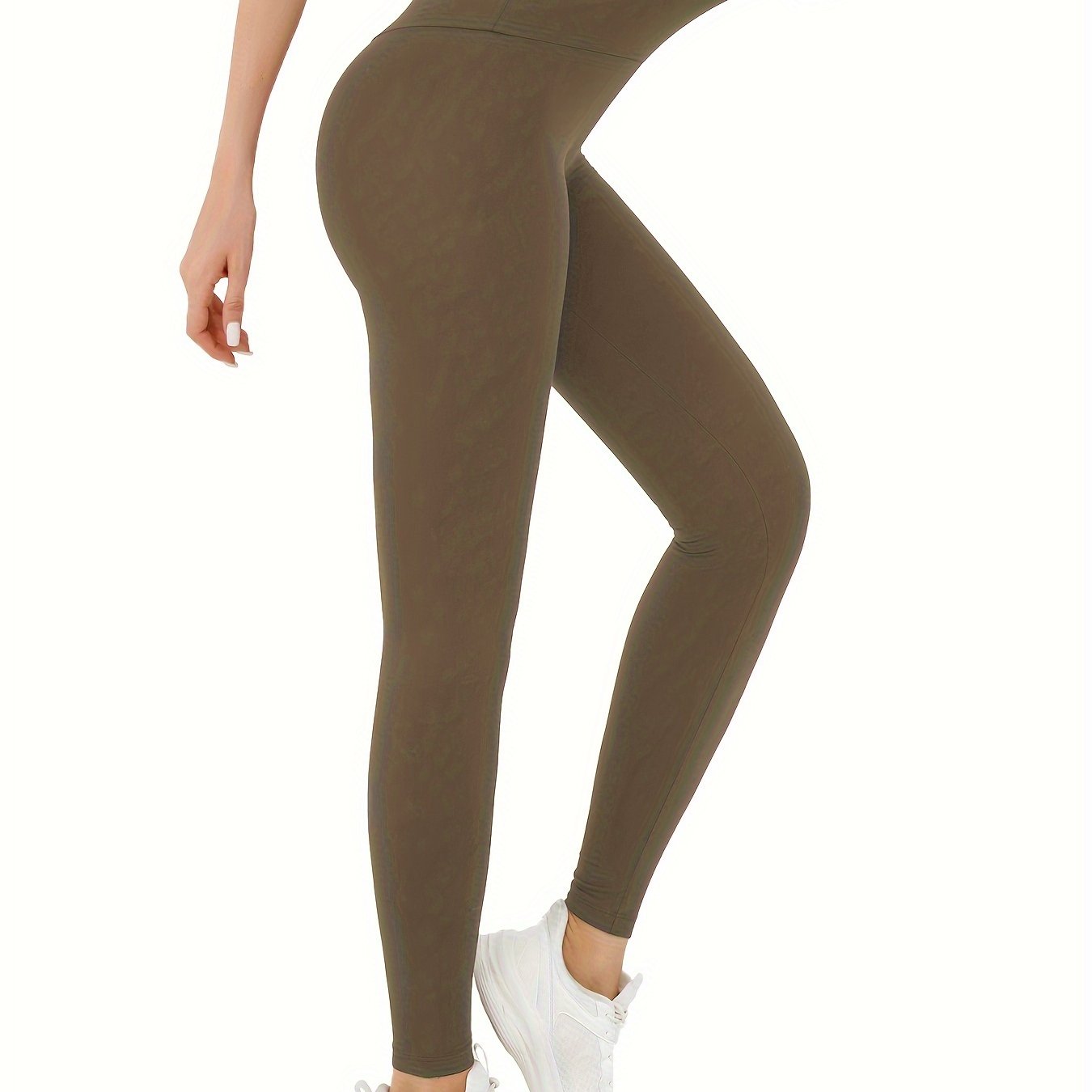 Super Soft High-Waisted Women's Stretch Yoga Leggings, Tummy Control, Non-See-Through, Breathable Active Running Tights, Sport Style - Multiple Colors Available