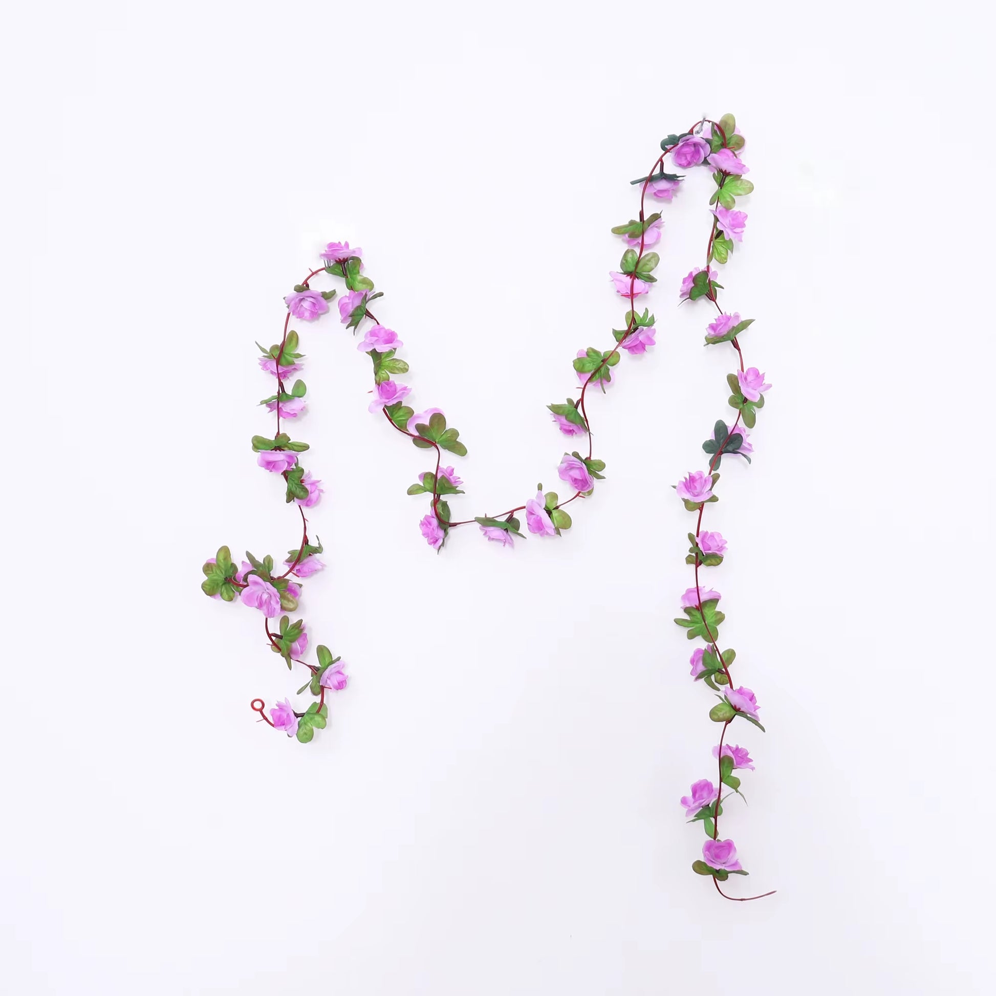 2.5M Rose Artificial Silk for Wedding Garland Fake Plant Flowers Vine Home Room Wedding Wall Hanging Garden Arch DIY Decoration
