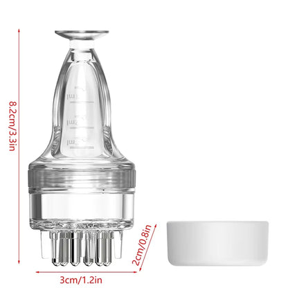 3ML Scalp Applicator Liquid Comb Hair Scalp Treatment Essential Oil Liquid Guiding Massager Comb Hair Growth Serum Oil Apply