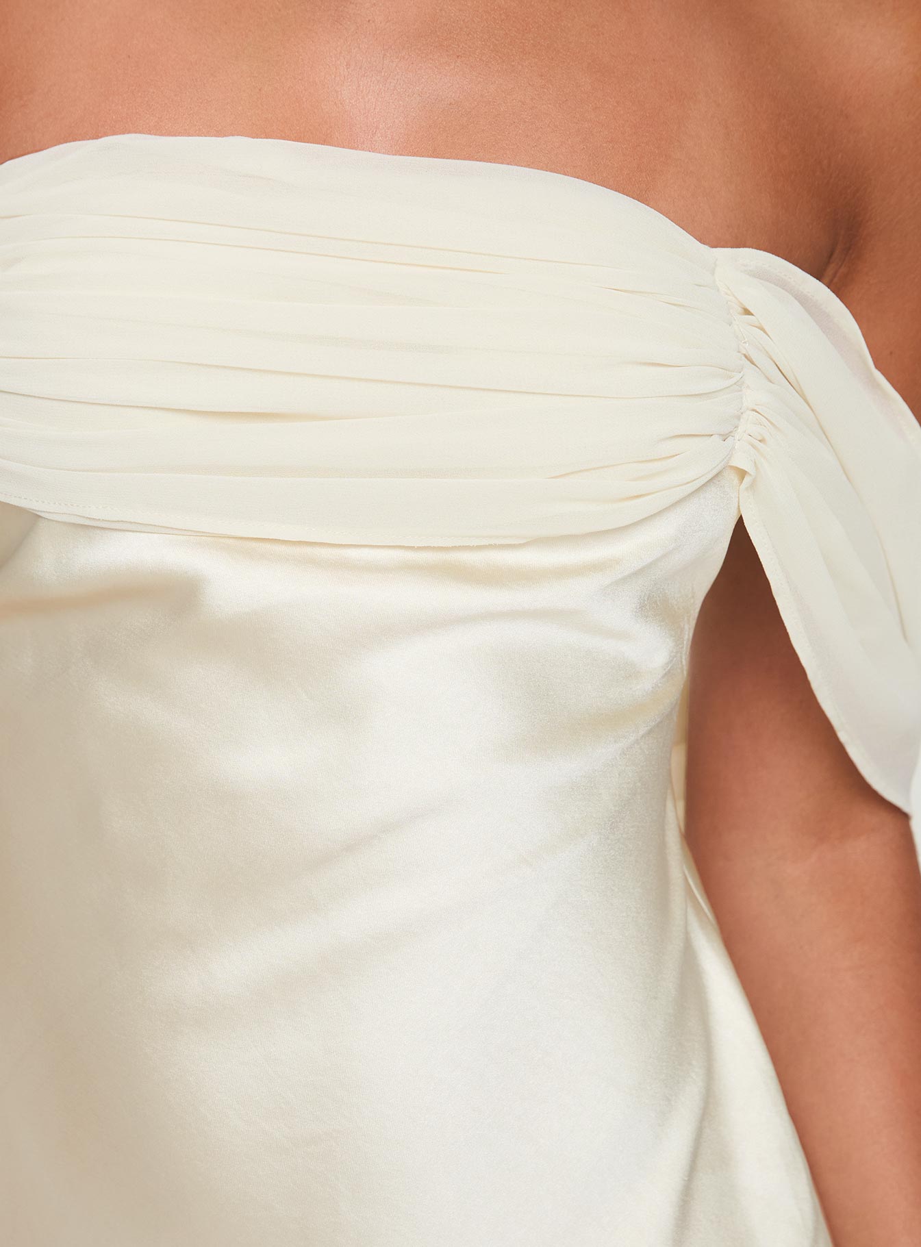 Adoration Mini Dress Cream Princess Polly