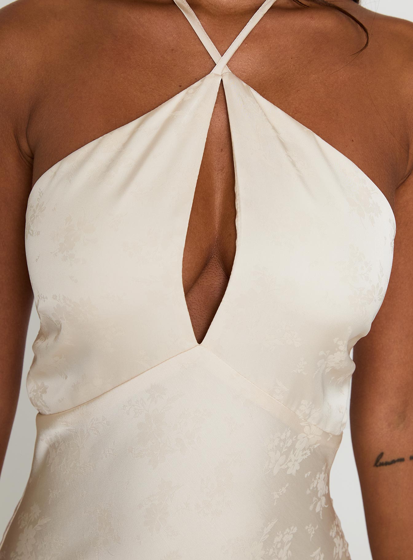 Limosina Halter Maxi Dress Champagne Princess Polly