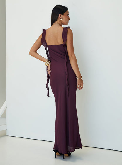 Lanai Maxi Dress Plum Princess Polly