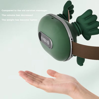 Brushless Motor Liquid Display Biomimetic Massage Neck Massager with 3 Levels of Strength and 2 Levels of Hot Compress