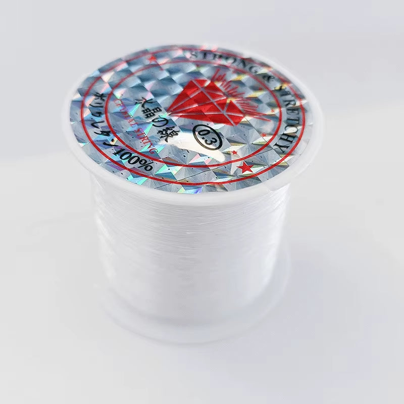 Zxiixz 1Roll Plastic Crystal DIY Beading Fishing Line No Elastic Cord Rope for Jewelry Making Supplies String Thread
