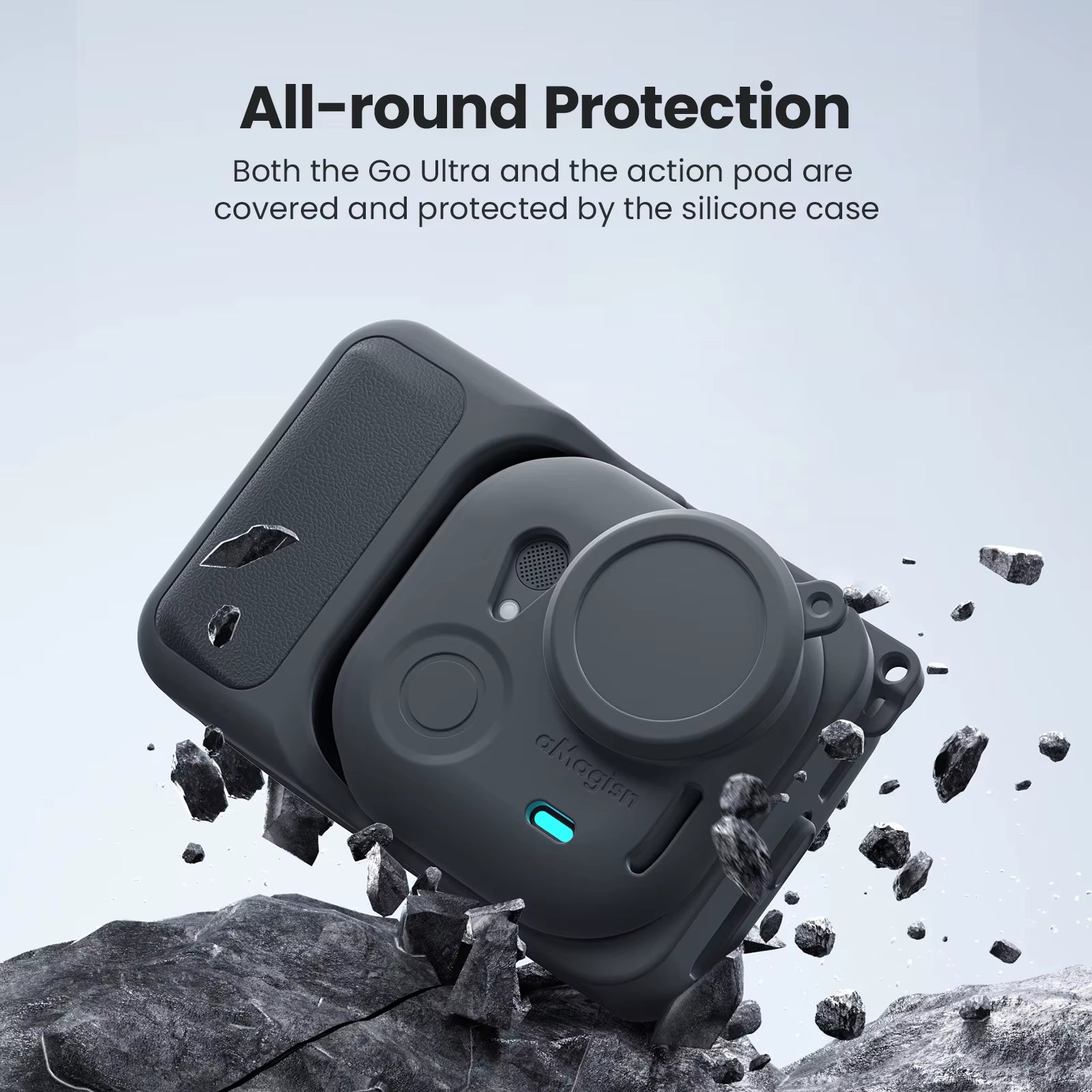 Silicone Protective Case for  GO Ultra Frame All-Round Protection Shell Cover for  GO Ultra Camera Accessories