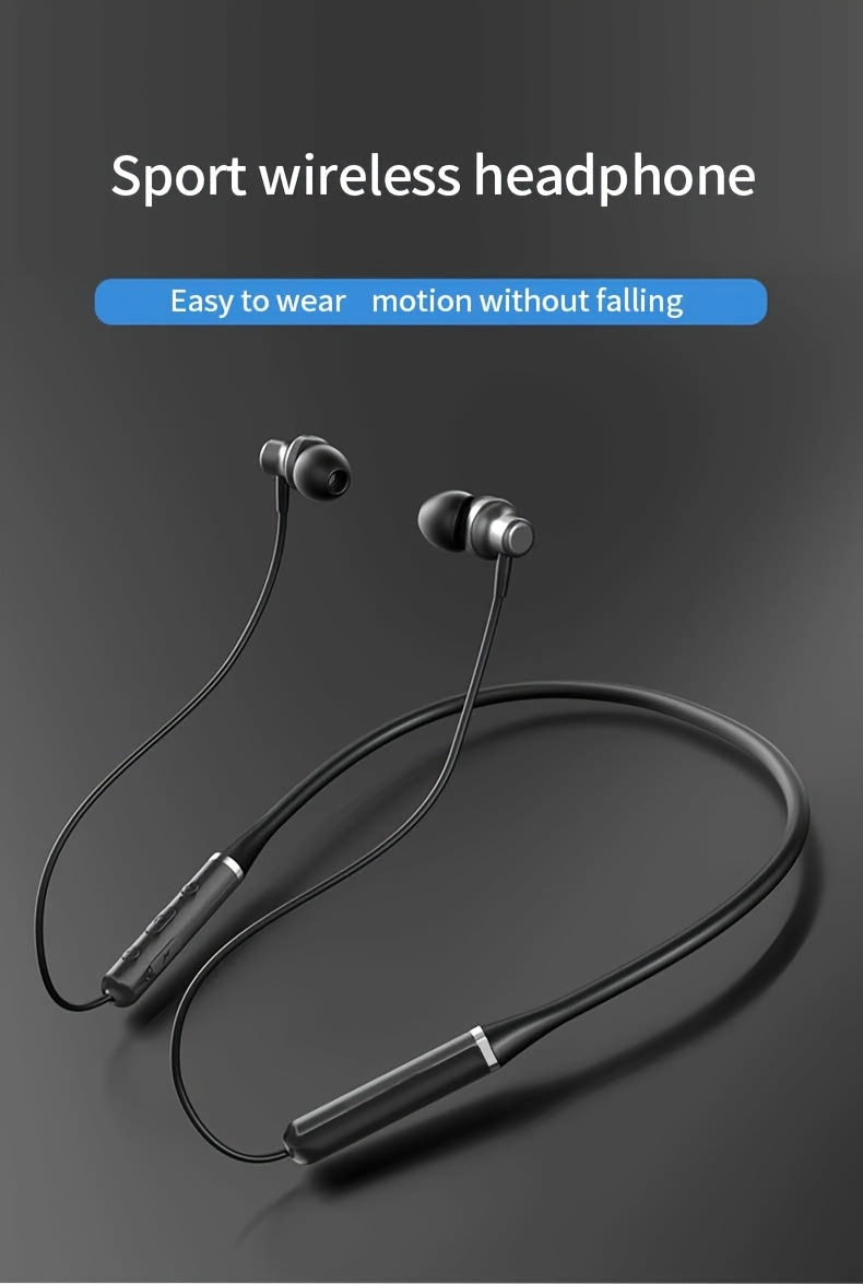HE05 Neckband Wireless Headphones Hi-Fi Stereo Sound Sport Wireless Earphones Comfortable Wearing Wireless Headset Compatible with all mobile phones Can Be Used As A Birthday Gift Holiday Gifts