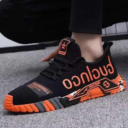 Men Sneakers Mesh Casual Shoes Lac-Up Men Shoes Lightweight Vulcanize Shoes Walking Sneakers Man Running Gym Shoes2024