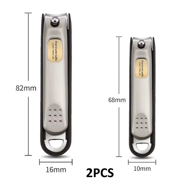 Nail Trimmer Pedicure Scissor Nail Clippers Stainless Steel anti Splash Fingernail Cutter Manicure Tools Bionics Design