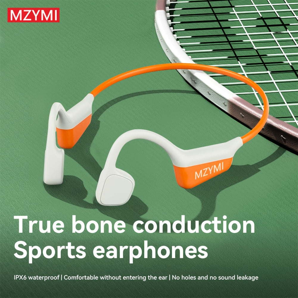 Bone Conduction Headphones 15H Playtime, Bone Conduction Earbuds, Open Ear Headphones Wireless Earbuds Sport Headphones with Mic Headset for Running, Cycling