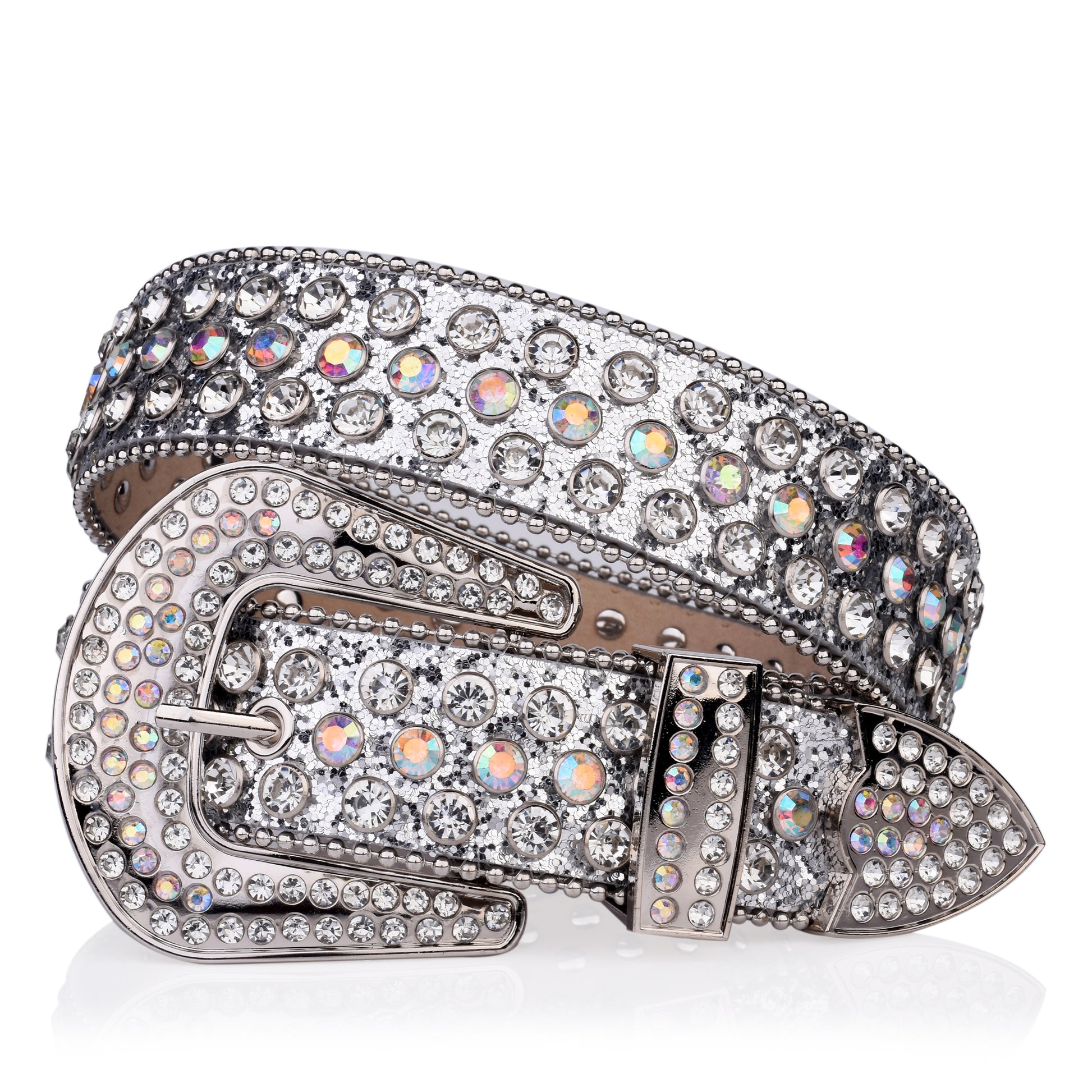 Plus Size Sparkling Y2K Rhinestone Belt - PU Leather Hip Hop Belt with Pin Buckle, Punk Cowgirl Style for Jeans, Pants, and Dresses, Perfect for Music Festivals, Beach, College, and Night Out Beauty Fashion