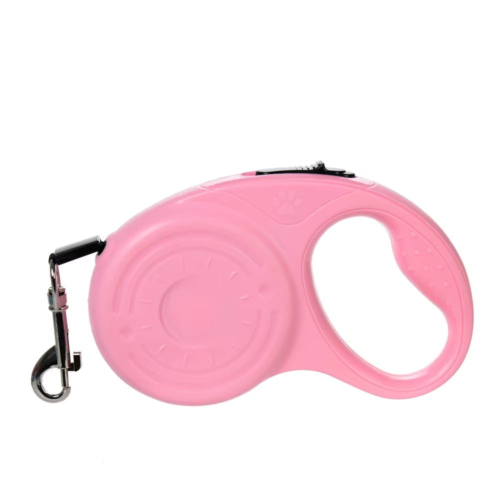 3M/5Metre Dog Leash Walking Automatic Pet Collar ABS Case Nylon Rope Dog Harness Dog Footprint Puppy Dog Footprints Keychain