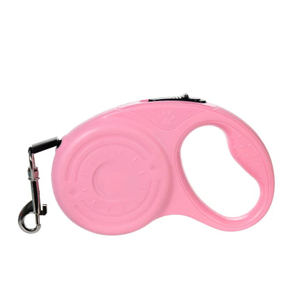 3M/5Metre Dog Leash Walking Automatic Pet Collar ABS Case Nylon Rope Dog Harness Dog Footprint Puppy Dog Footprints Keychain