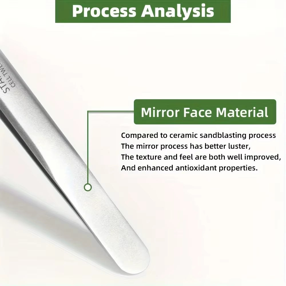 1/3Pcs Extra Fine No. 5 Cellular Acne Blackhead Tweezers,Facial Beauty Remove Acne Needle Tools for Skin Care,Blackhead Clip