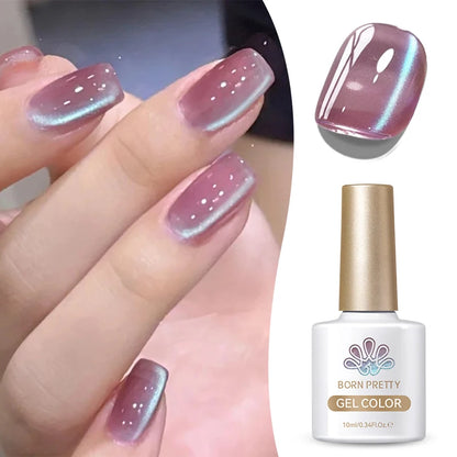 10Ml Nude Gold Glitter Cat Magnetic Gel Nail Polish Gold Blue Ultra Shine Soak off UV LED Varnish Nail Supplies