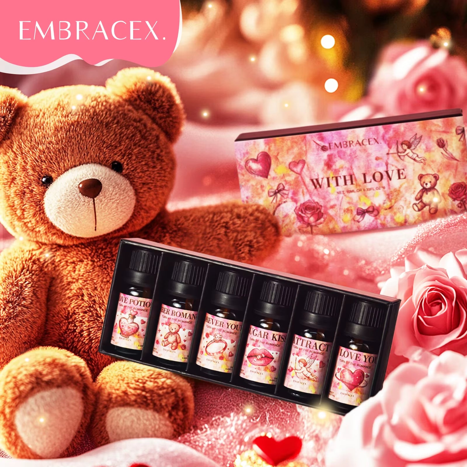 10Ml Forever Yours Essential Oil Premium Valentine Gift Essential Oil - Spiced Romance Scent for Special Someone Long Lasting