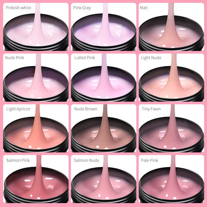 150G Quick Extension Gel Pink Jelly Milky White Camouflage Finger French Hard Gel UV LED Gel Nail Art Design Manicure