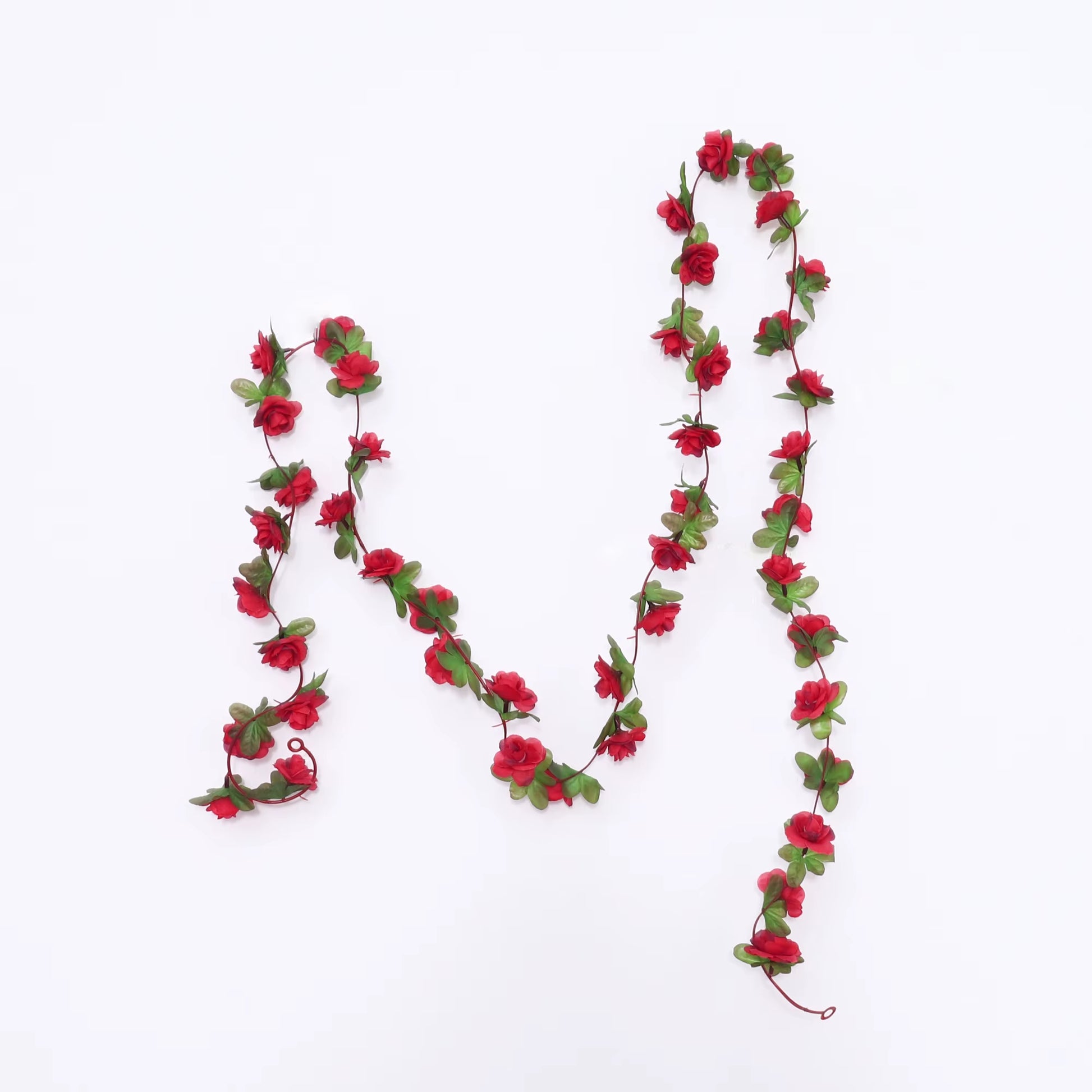 2.5M Rose Artificial Silk for Wedding Garland Fake Plant Flowers Vine Home Room Wedding Wall Hanging Garden Arch DIY Decoration