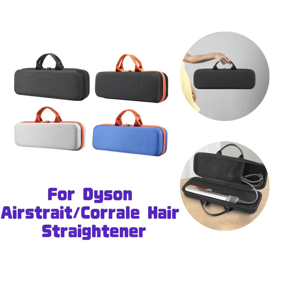 Waterproof Shockproof Nylon Storage Box Hard Carring Case Portable Travel Bag for Dyson Airstrait/Corrale Hair Straightener