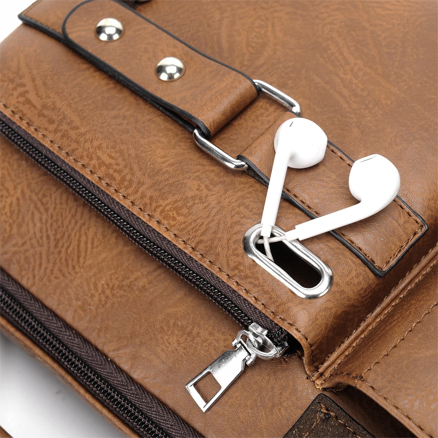 Vintage Crossbody Messenger Bag, Large Capacity Shoulder Bag, Casual Business Handbag & Satchel Purse Beauty Fashion