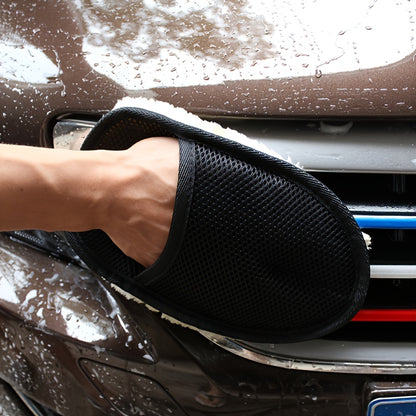 Ultra-Soft Microfiber Car Cleaning Glove, 9.84" x 3.5", Perfect for Auto Detailing & Maintenance Beauty Fashion