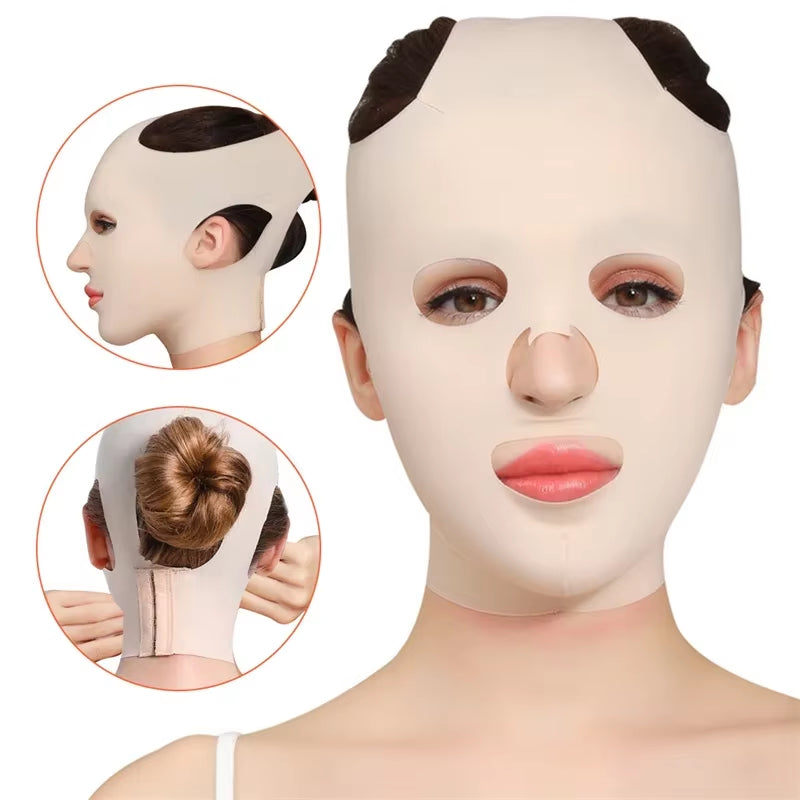 New 3D Reusable Breathable Beauty Women anti Wrinkle Face Sleeping Slimming Full Lift V Mask Bandage Shaper Cosmetic