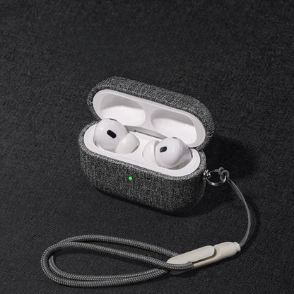 Cloth Grain Case for Airppods Pro 2 Case for Airpods 4 3 Airpods Pro Cover Bluetooth Earphone Accessories Protect Machine ﻿