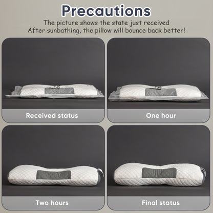 Buy 1 Get 1 Free, 2 Soft Woven Neck Massage Couple Pillows - Adjustable Ergonomic Orthotic Profile Support, High Quality Pillow Core, Detachable Pillowcase For Sleeping Comfort Beauty Fashion