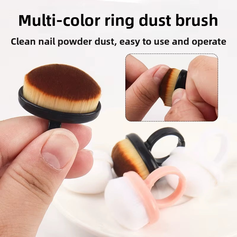 Professional Nail Dust Brush Art Brush Remove Gel Polish Powder Cleaning Tool Beauty Accessories Soft Bristles Portabl Salonl