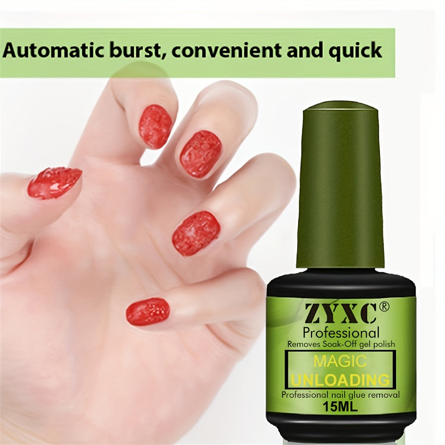 0.51oz Magic Soak-Off Quick Nail Glue Remover, Nail Polish Remover For Gel Nails Polish Beauty Fashion