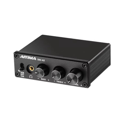 DAC-A2 Amplificador 2.0 Hifi Digital Decoder USB DAC Audio Headphone Amplifier 24Bit 96Khz Coaxial Optical Output RCA
