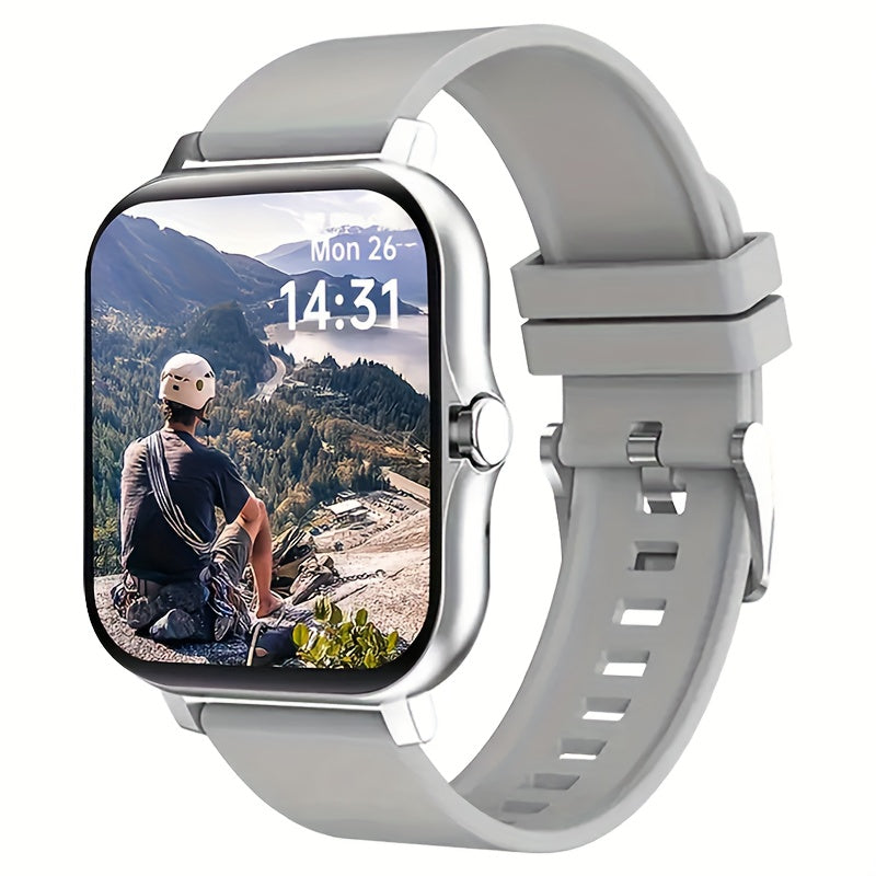 New Multi-functional Smartwatch, 1.83-inch Full Touch Screen, Built-in Microphone And Speaker HD Call, Music Playback, Multi-sport Mode Sports Watch, Step Counting Sleep Monitoring, Suitable for iPhone/Android Phones, Suitabl Beauty World Shop