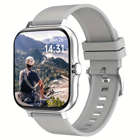 New Multi-functional Smartwatch, 1.83-inch Full Touch Screen, Built-in Microphone And Speaker HD Call, Music Playback, Multi-sport Mode Sports Watch, Step Counting Sleep Monitoring, Suitable for iPhone/Android Phones, Suitabl Beauty World Shop