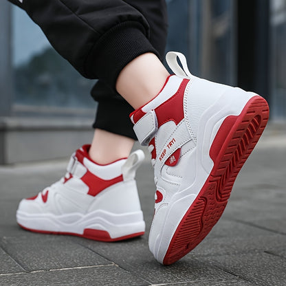 Boys High Top Sneakers - Ultra-Lightweight, Anti-Slip Sport Shoes - Ideal for Running, Basketball & All Seasons Style Beauty World Shop