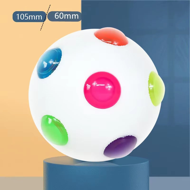 Dog Toy Glowing Ball LED Puppy Balls Flashing Elastic Ball Toy Pet Color Light Ball Interactive Toys for Cats Small Dogs Child