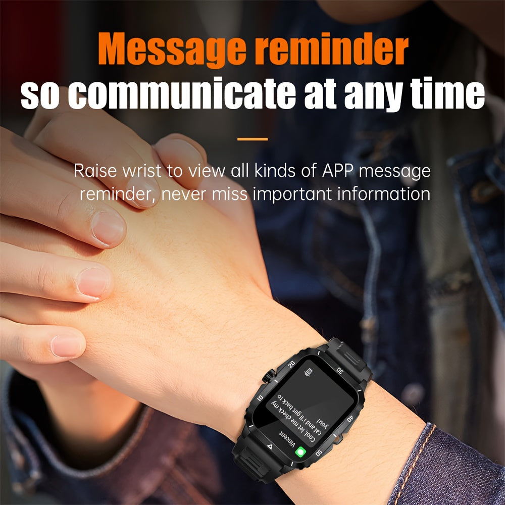 1pc Smart Watch, 1.96" HD Screen Voice Calling 430mHA Large Battery Watch, 100+Sport Mode Smart Bracelet, 3ATM Swimming Waterproof Smart Watch For Android And IPhone, Best Gifts Beauty World Shop