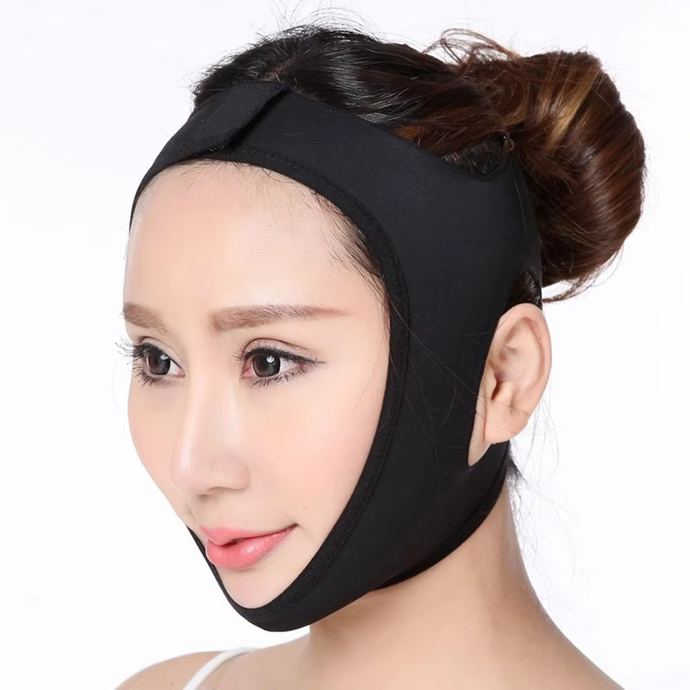 Elastic Face Slimming Bandage V Line Face Shaper Women Chin Cheek Lift up Belt Facial Massager Strap Face Skin Care Tools Beauty