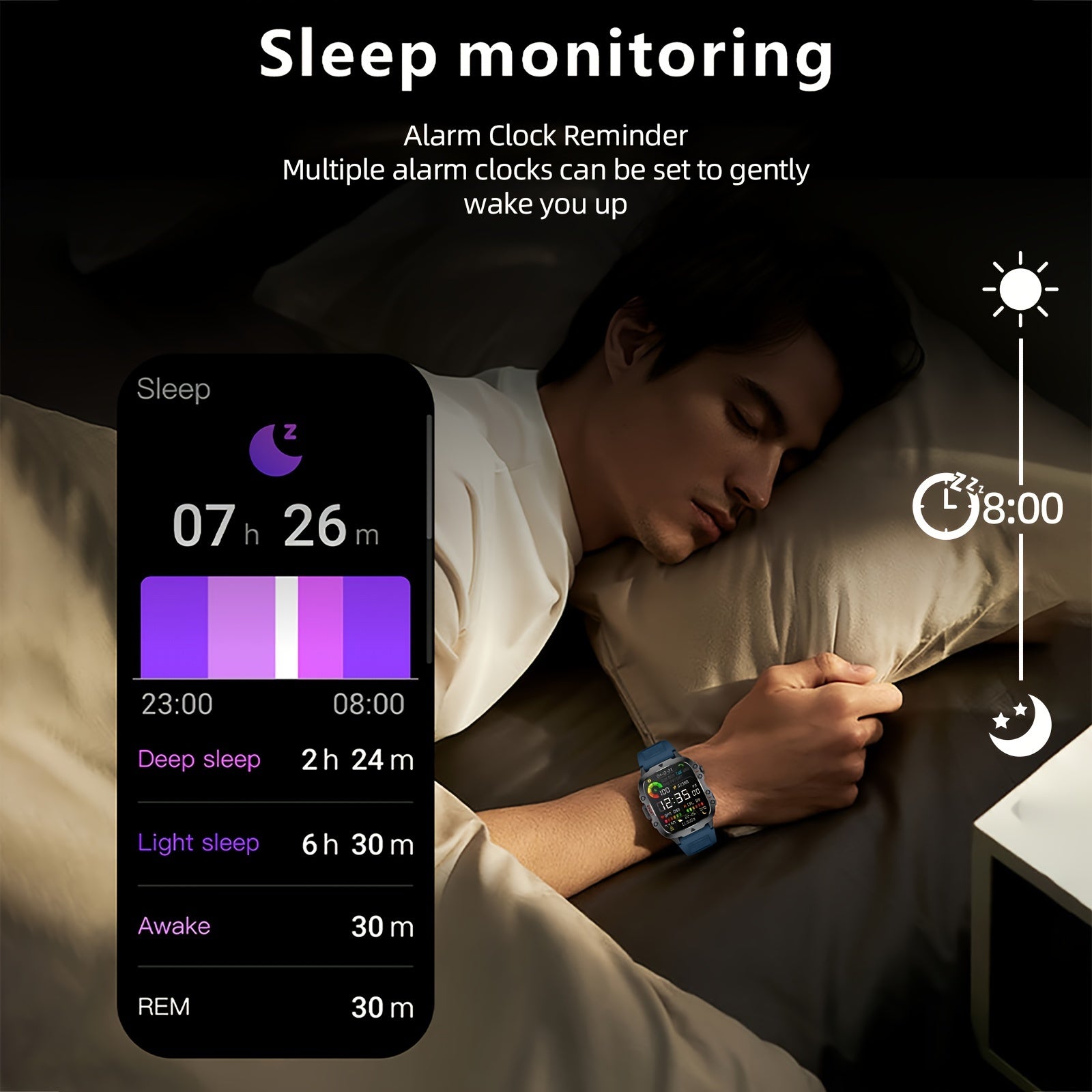 1pc Large 1.96" Touch Screen Smartwatch Pro - Multi-Sport Fitness Tracker, Answer/Make Calls, Message Notification, AI Control, Wireless Call, Heart Rate Monitor, Sleep Tracker, and More Beauty World Shop