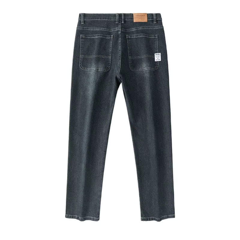 2025 New Style Y2 Spring and Autumn Loose Jeans Men'S Baggy Straight Wide Leg Business Casual Pants Brand Men'S Clothing
