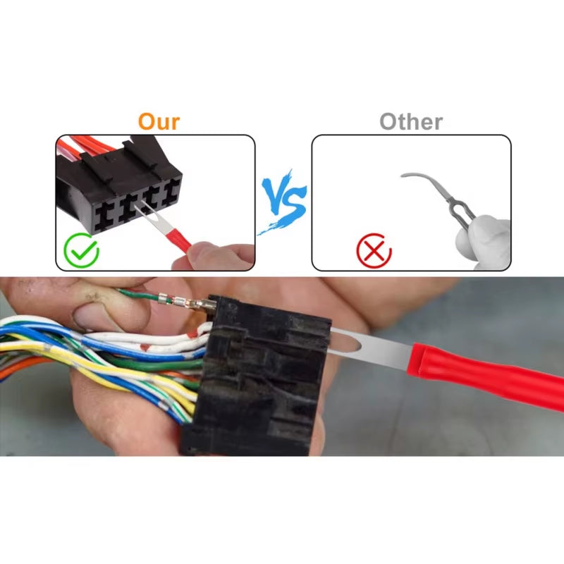 Car Accessories 21Pcs Red Terminal Removal Tool Electrical Connector Pin Extractor Tool Set